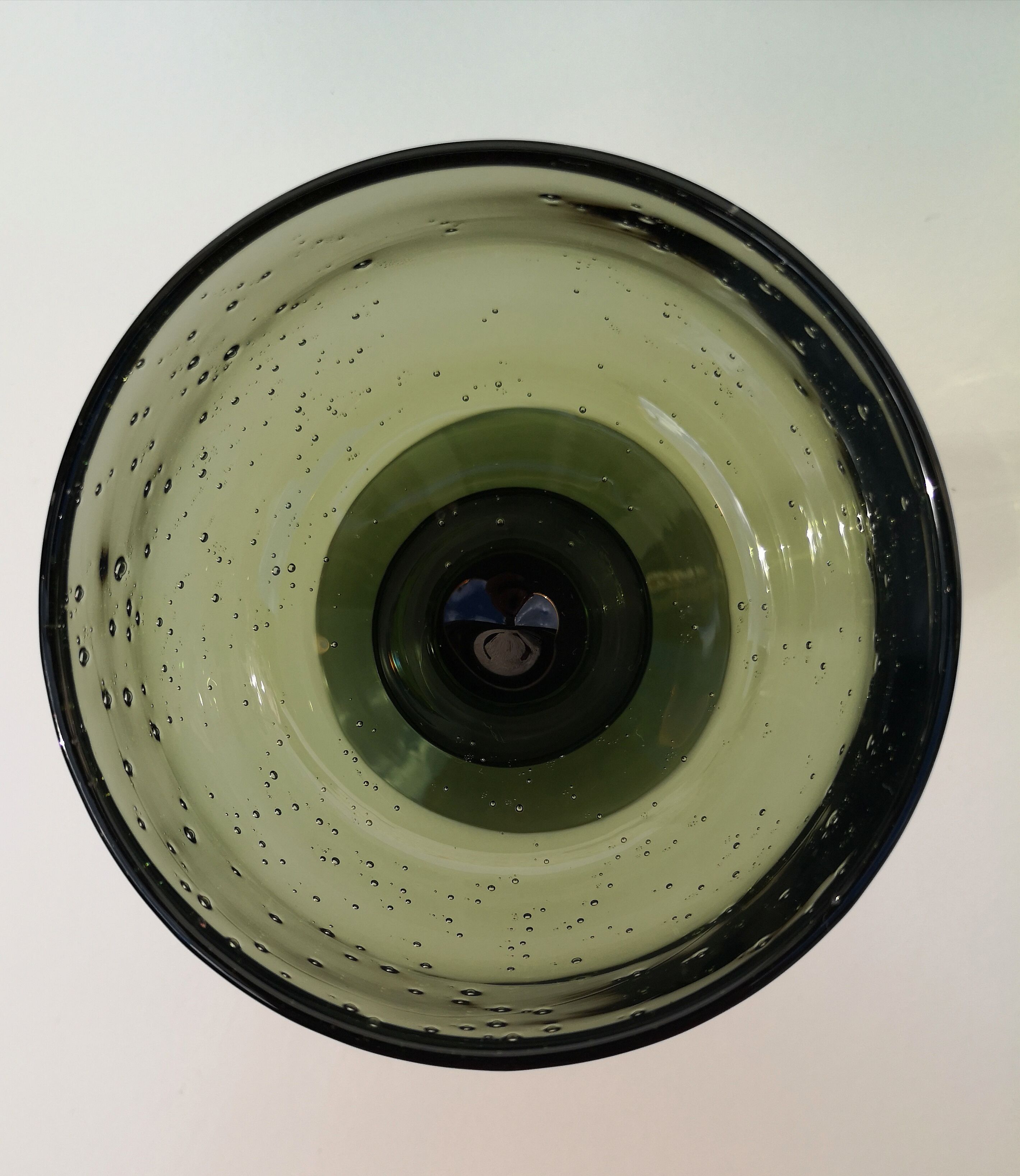 Set of 6 bubble glass cups