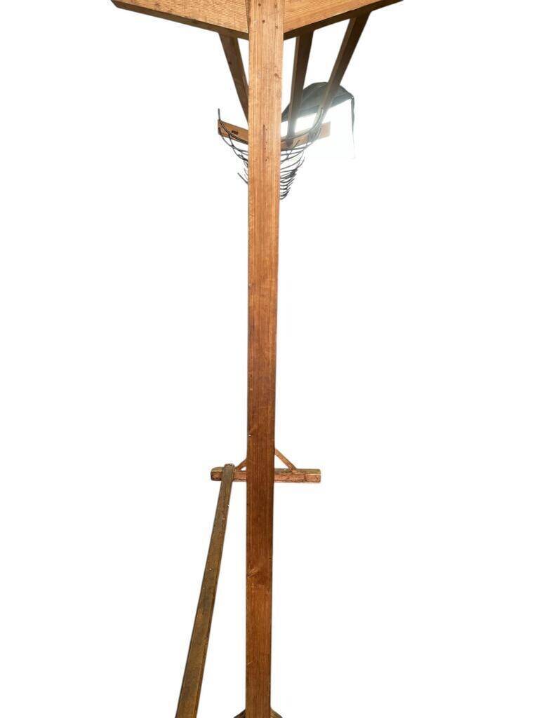 Vintage XL double-sided coat rack with 20 hanging points