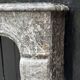 Louis XV fireplace in grey Saint Anne marble, 18th century.
