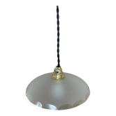 Small antique glass pendant light