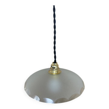 Petite suspension en verre ancienne