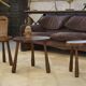 Ensemble de 2 chaises et une table brutaliste pour enfant 1960’s