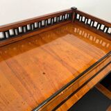 Biedermeier Roll-Top Desk in Cherry Veneer and Brass, 1820