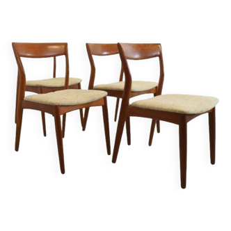 Set van 4 dens design R. Borregaard pour Viborg eetkamerstoelen