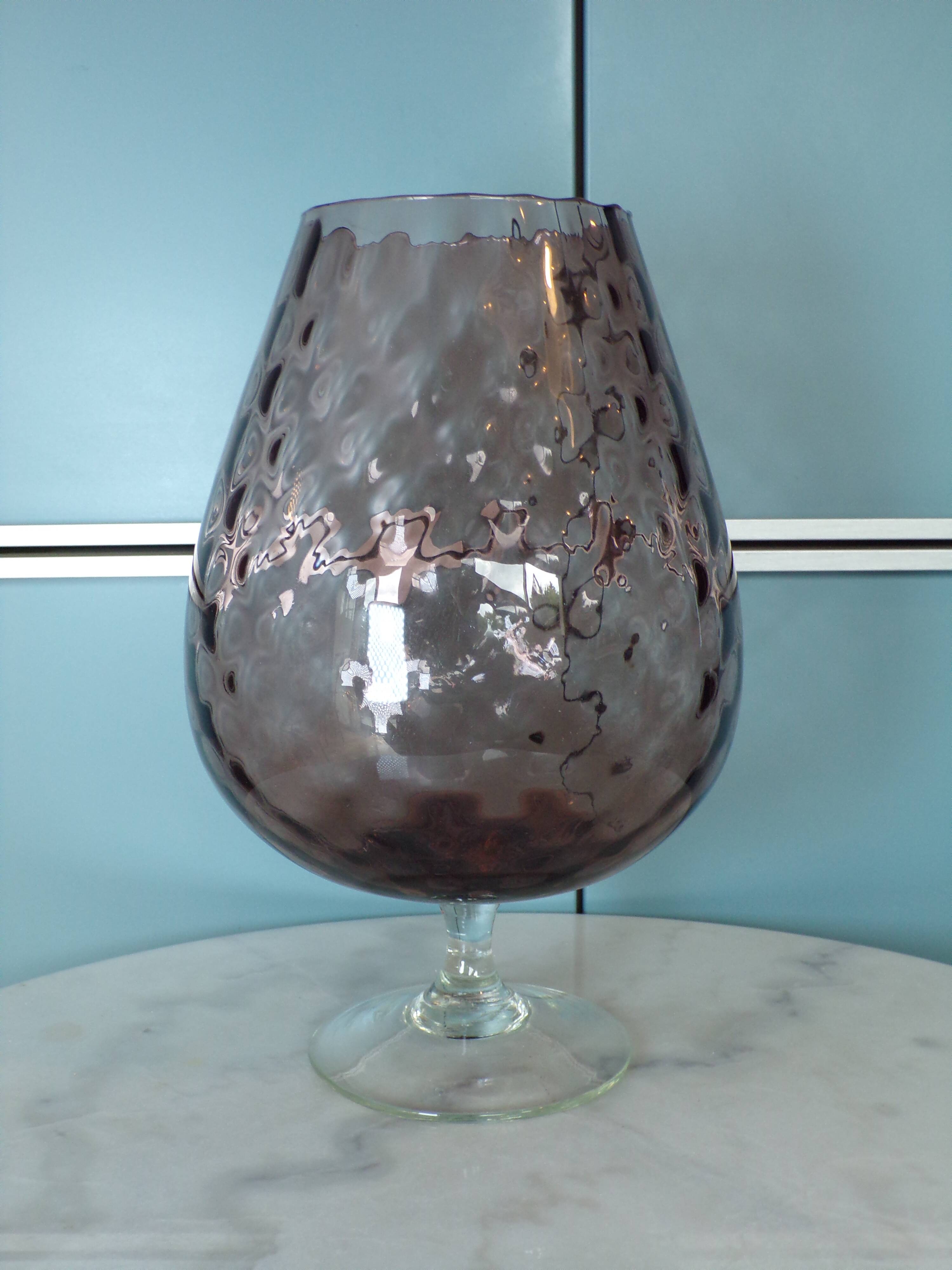 Empoli brown glass vase
