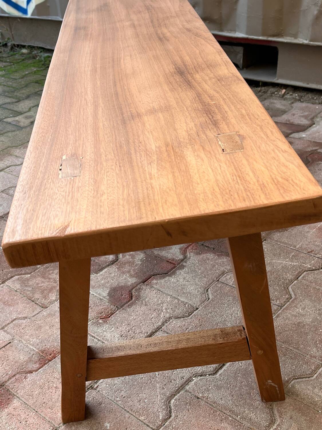 Wooden bench