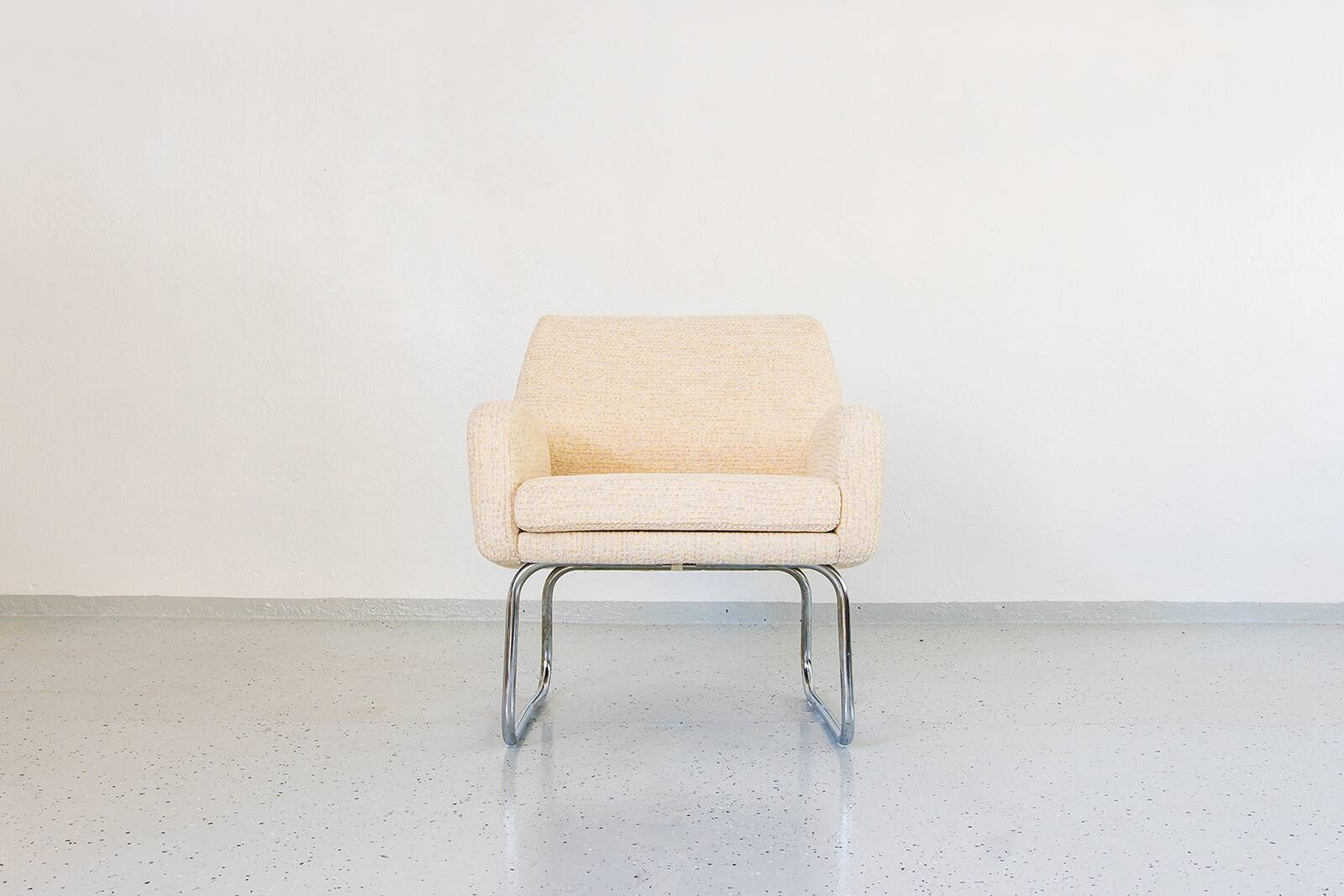Vintage yellow Armchairs, Germany, 1970s, Set Of 2