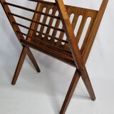 Folding teak magazine holder by Cees Braakman