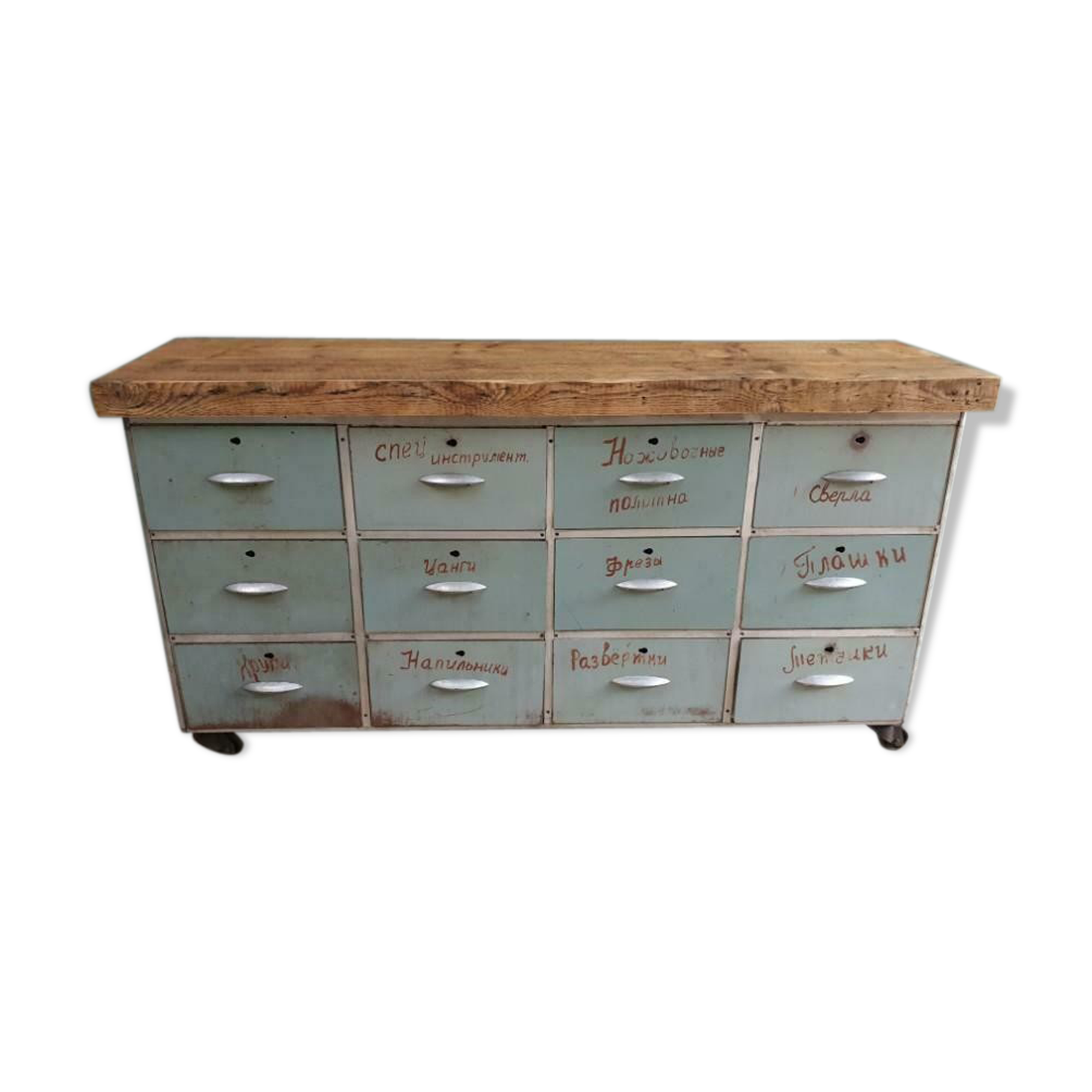 Industrial chest of drawers sidetable TV cabinet