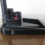 Red and black desk lamp with storage 80s era Memphis