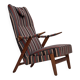 1960s, Swedish armchair, furniture wool fabric, oak wood, teak wood.