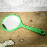 Miroir à main vintage en plastique
