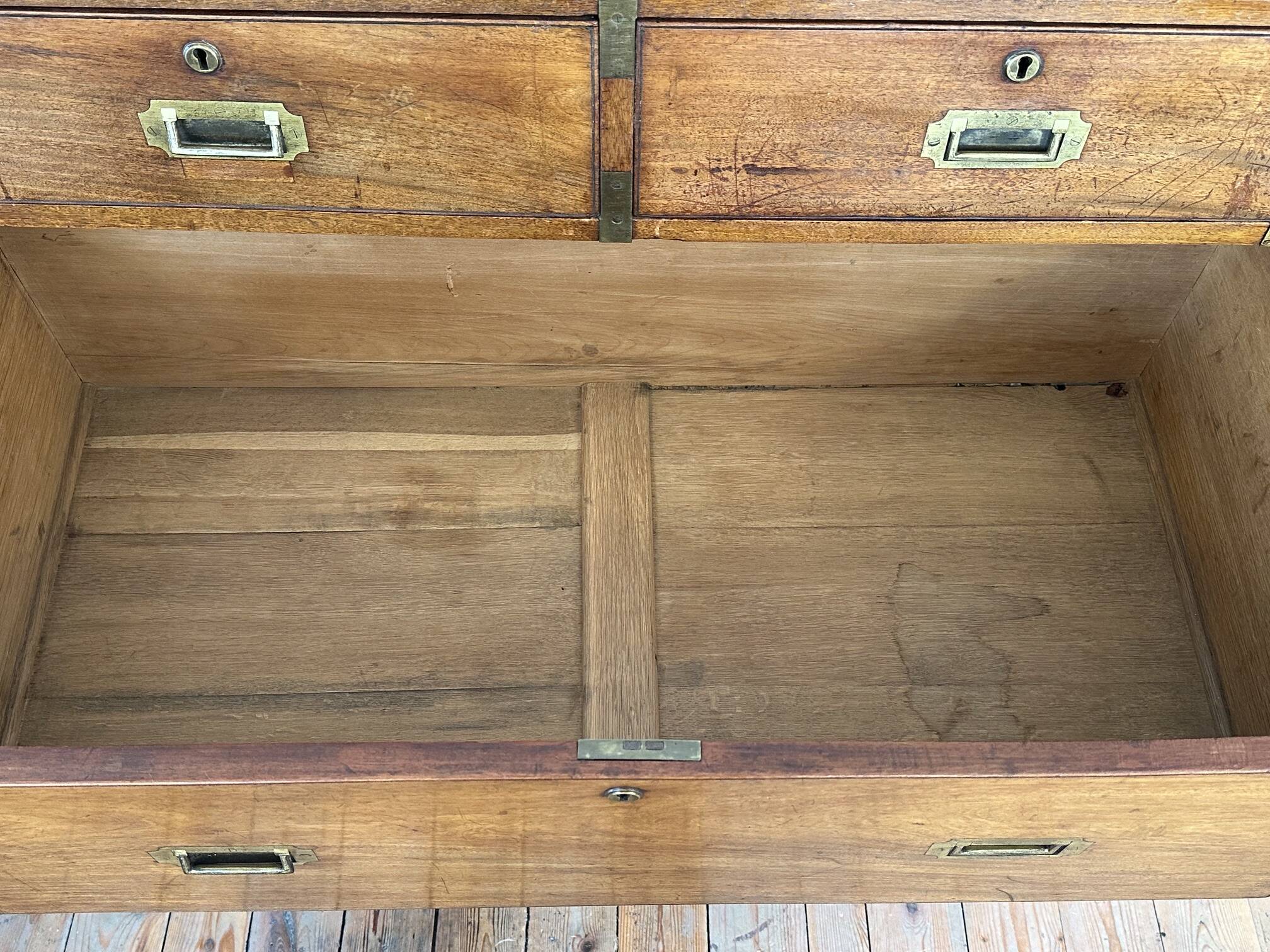 Antique military campaign chest