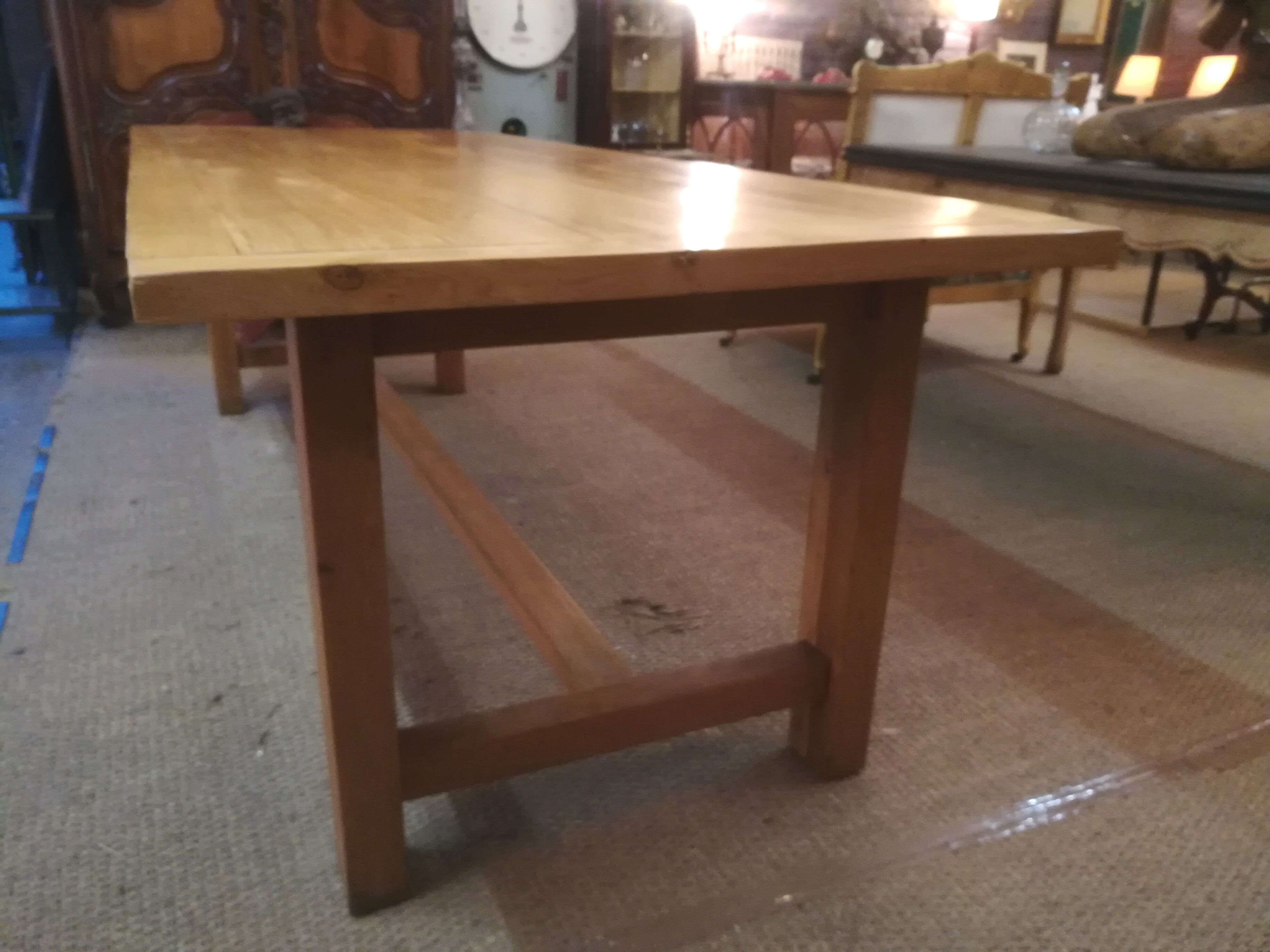 Light oak farm table