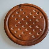 Solitaire game in exotic wood and semi-precious stones