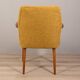 60s vintage armchair in yellow fabric Italian design