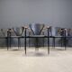 Vintage leather armchairs by Arrben Italy, 1980s - set of 6