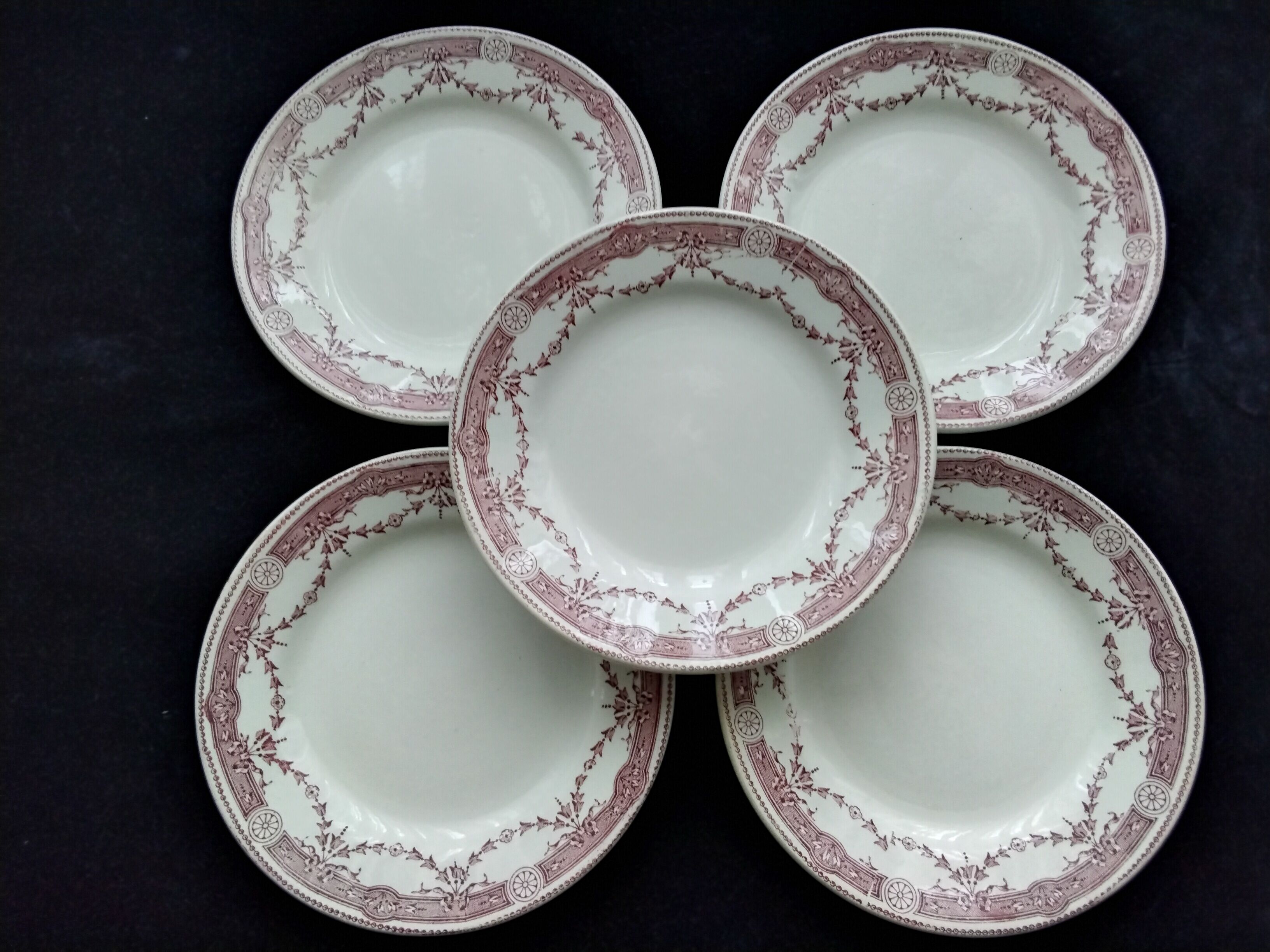 5 dessert plates Hamage Moulin des Loups Provence model