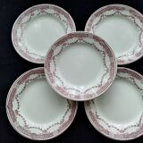 5 dessert plates Hamage Moulin des Loups Provence model