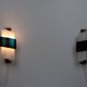 Pair of 2 vintage Swedish wall sconces from the 1950s.
