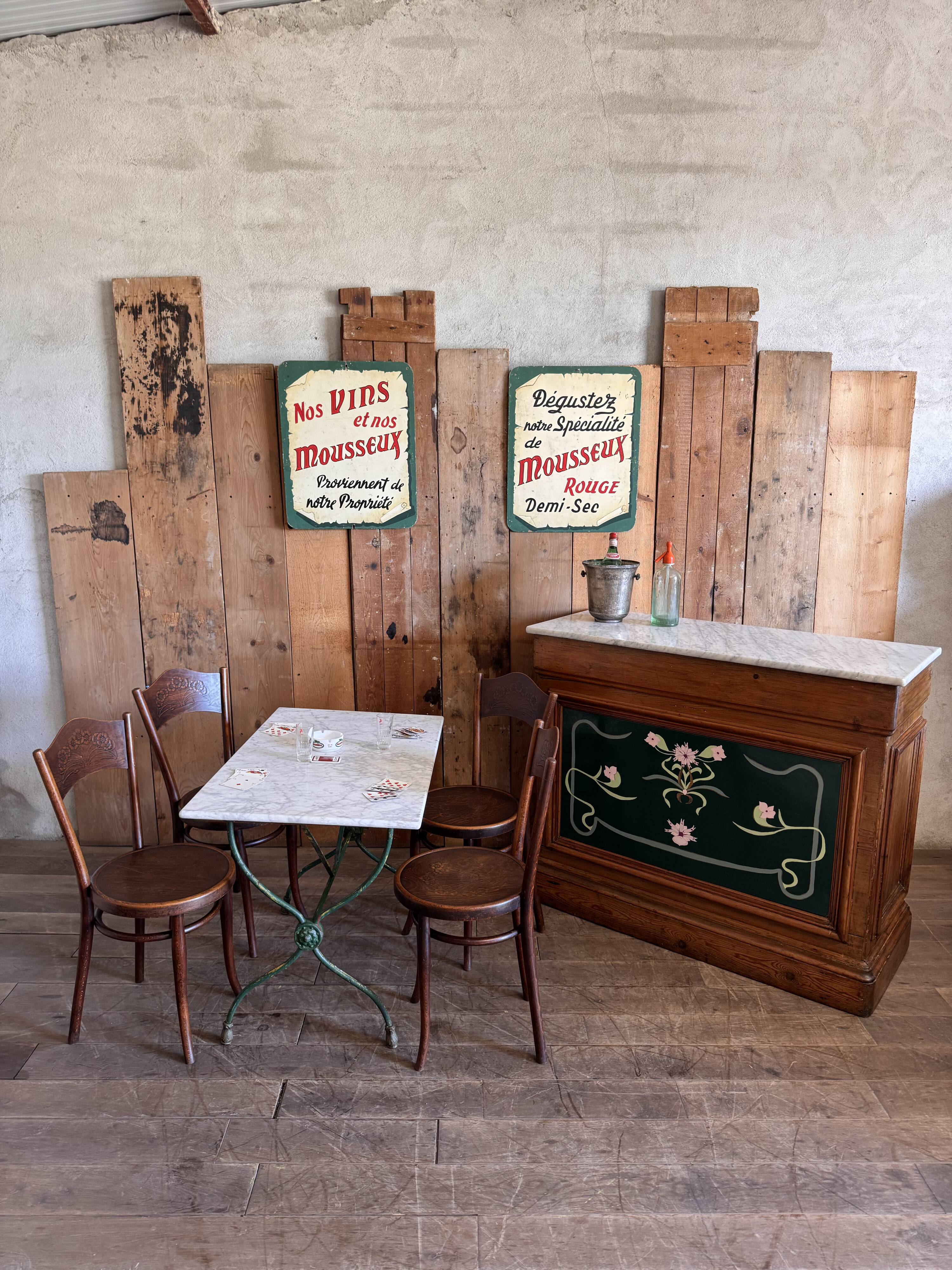 Comptoir bar ancien art nouveau