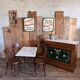 Comptoir bar ancien art nouveau