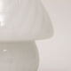 Vintage white mushroom lamp by Glashutte, 1960 Germany.