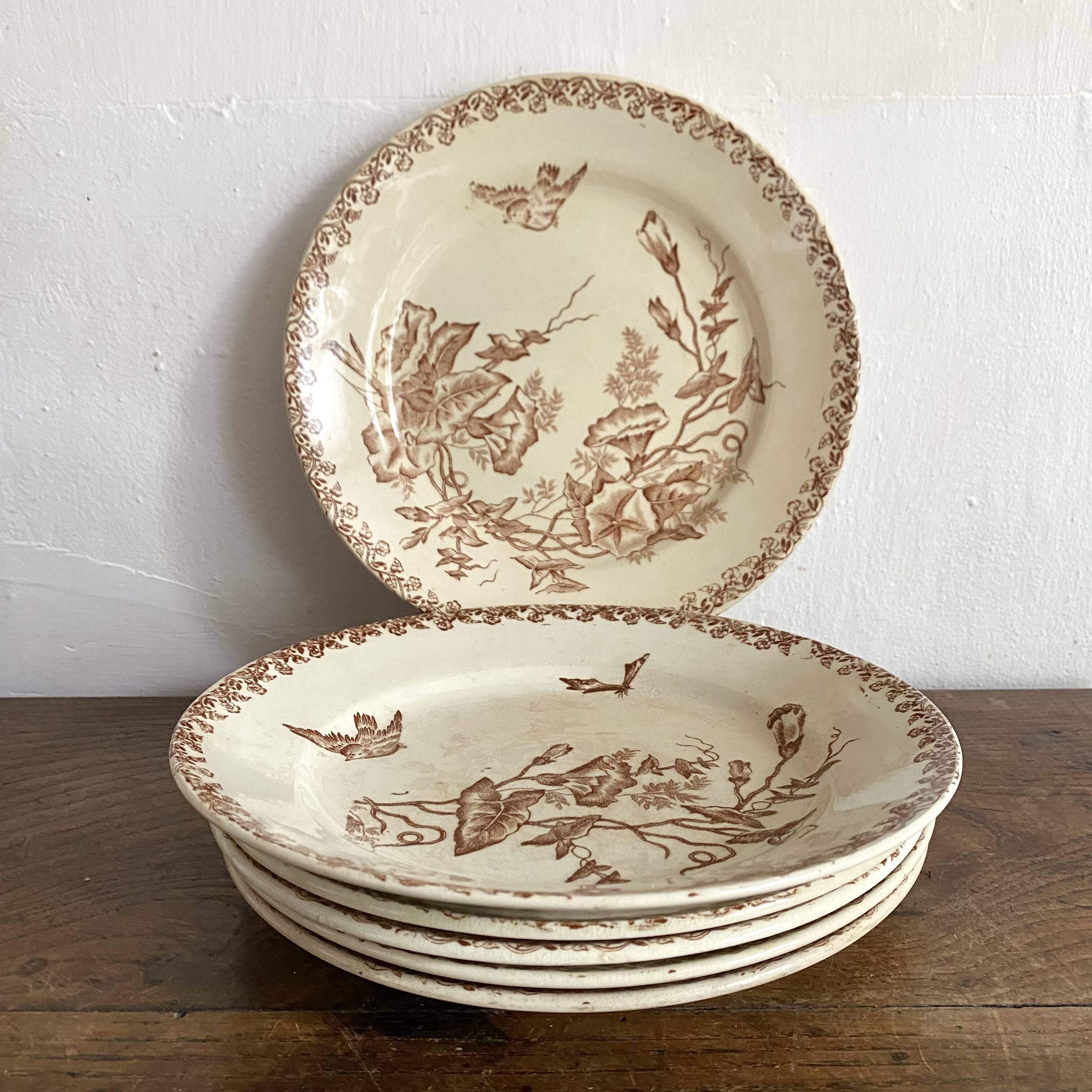 Onnaing Liseron ironstone soup plates