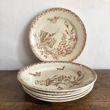 Onnaing Liseron ironstone soup plates