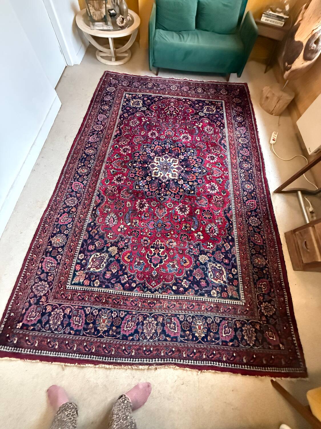 Large vintage Persian rug