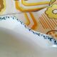 Saint Amand Hamage acacia floral pattern petrol blue vintage