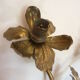 Applique fleur laiton dorer