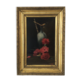 Tableau aux œillets XIXeme