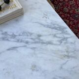 50s coffee table in metal and marble