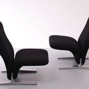 F780 Concorde Lounge Chairs by Pierre Paulin for Artifort in New Upholstery
