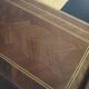 Box game beginning 19th Chess Backgammon in marquetry Cabinet jacquet failure flag