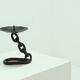 Brutalist Wrought Iron Candle Holder 1970s