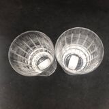 2 Christofle crystal glasses