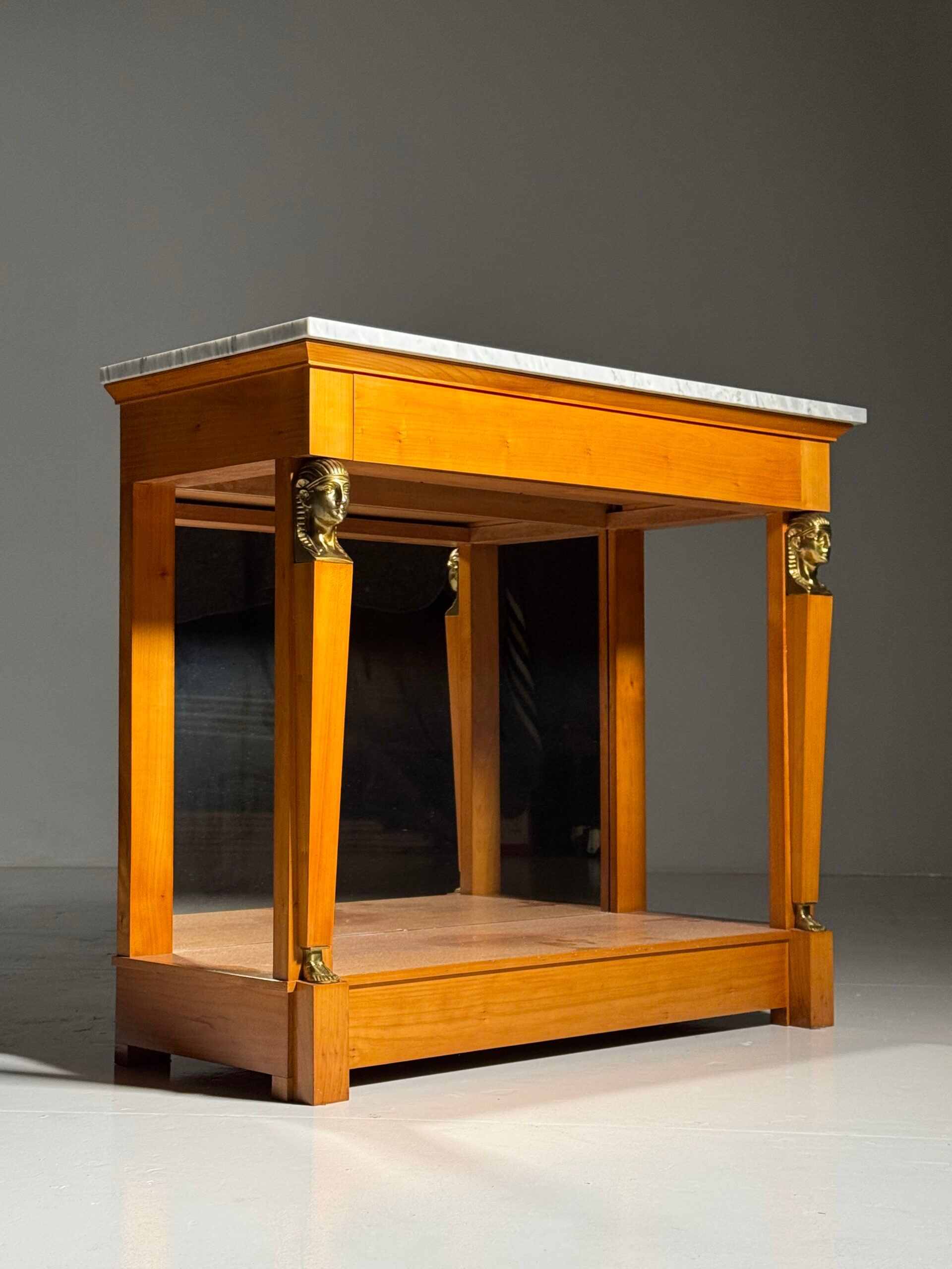 Empire style trumeau with marble top
