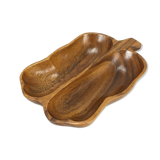 60s 70s teak bowl