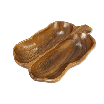 60s 70s teak bowl