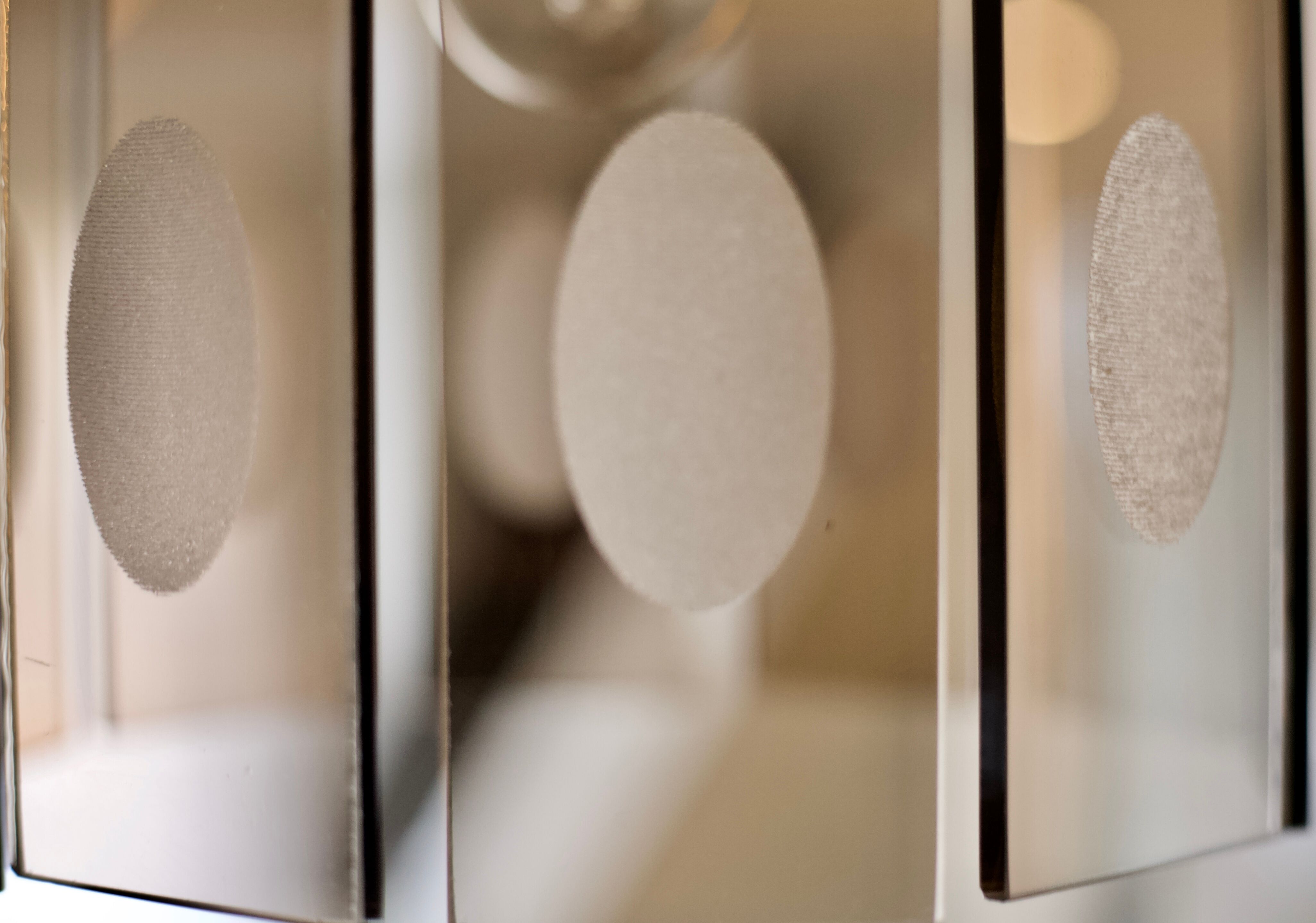 Lustre Gino Vistosi, verre et acier, Italy, circa 1970