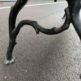 Garden bench old cast iron feet