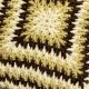 Vintage 70s crochet cushion