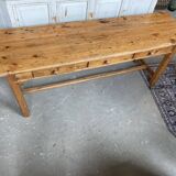Table en bois avec 3 tiroirs