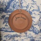 Jean Marais vintage terracotta plate from the 1970s surrealist