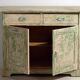 Antique bedroom chest of drawers with green tones (c.1920) #8