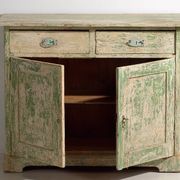 Old bedroom chest of drawers with green tones (c.1920) #8