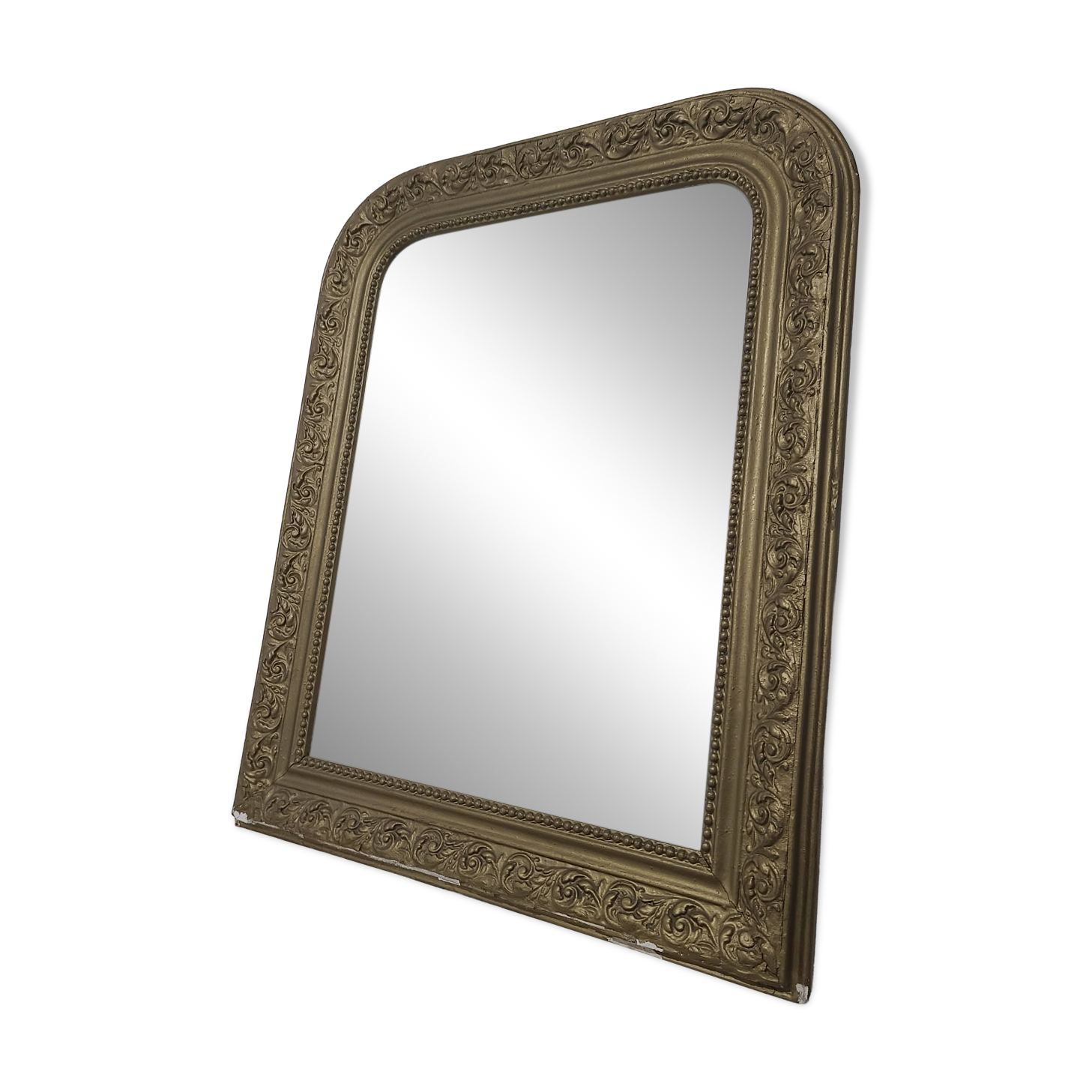 Miroir Doré Style Ancien / Louis Philippe - Arrière Rond