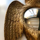 Witch mirror shape vintage owls 28x38cm